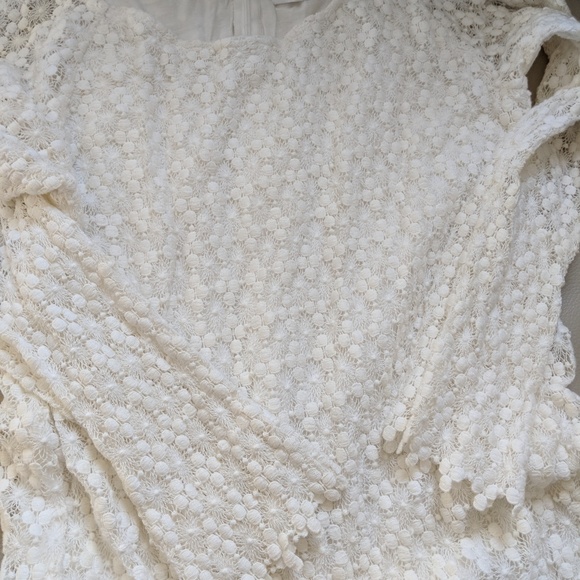 Cream lace women's dress - worn once!!! - Picture 3 of 5